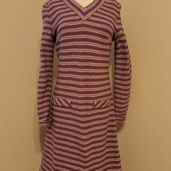 Mcmullen stripped vintage dress size 14 - Picture 1 of 13
